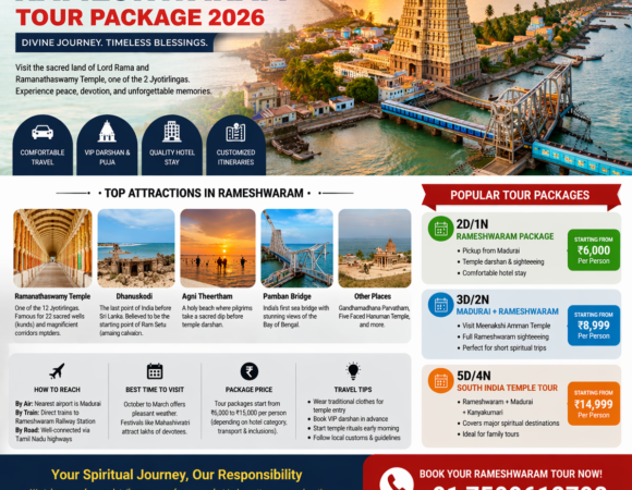 Rameshwaram Tour Package 2026 | VIP Darshan, Itinerary & Price